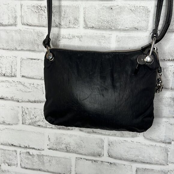 Kipling Vintage Nylon & Leather Crossbody Bag Purse - Picture 4 of 9